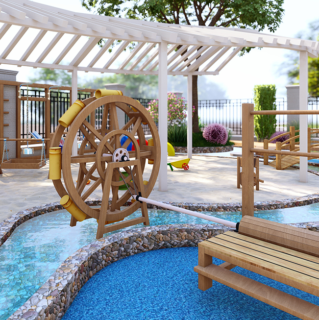 Sand and water area